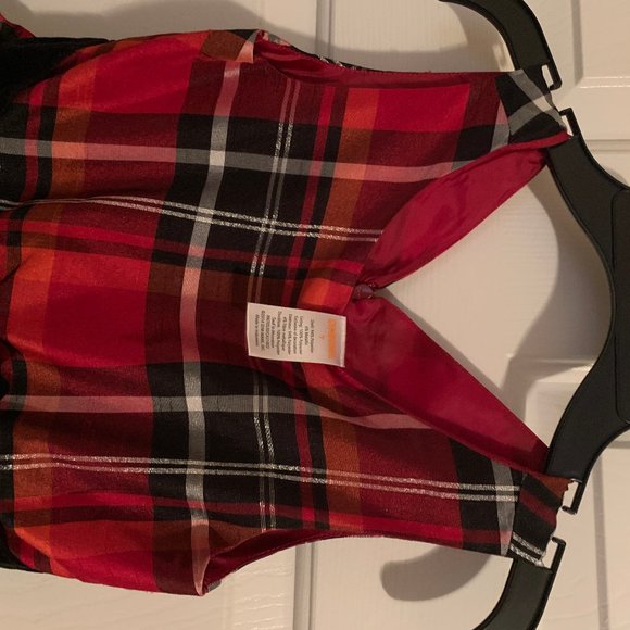 Gymborie Red Plaid dress  size 7 - Picture 3 of 3
